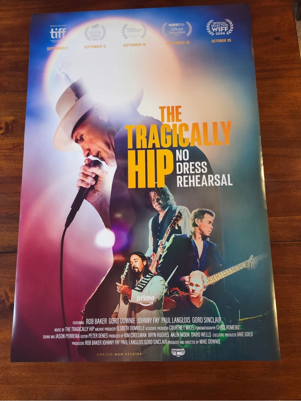 Official The Tragically Hip: No Dress Rehearsal documentary poster